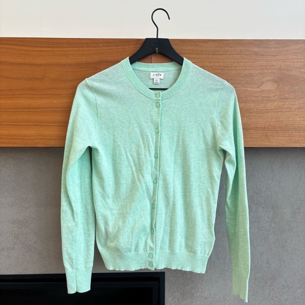J.Crew Classic Cotton Cardigan‎ Sweater, Size XS